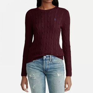Polo Ralph Lauren Womens Cable-Knit Cotton Sweater